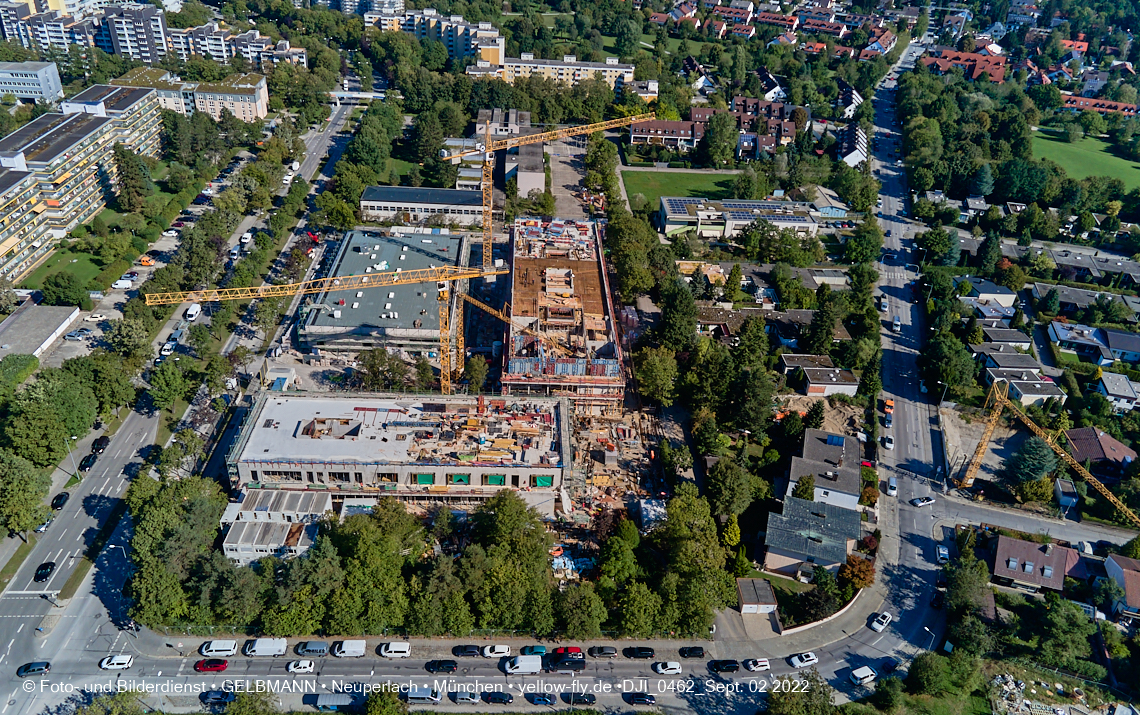 02.09.2022 - Baustelle zur Grundschule am KMR in Neuperlach